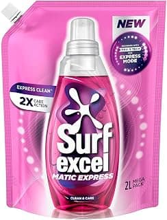 Surf Excel Matic Express Clean & Care Liquid Detergent 2 L