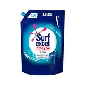 Surf Excel Matic Top Load liquid detergent, 3.2 L Mega Pack refill pouch
